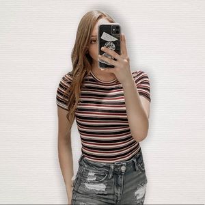 🌸3/$25: Striped Bodysuit